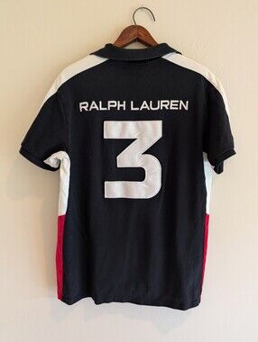 Polo Ralph Lauren Applique Embroidery Germany Custom Fit Large HTF‼️🔥